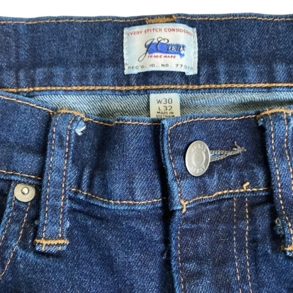 J. Crew Men's 250 Skinny Jeans Kurabo Premium Japanese Denim Dark Wash 30x32